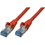 Networking Cable S/CONN Cat6a 0.5m Red