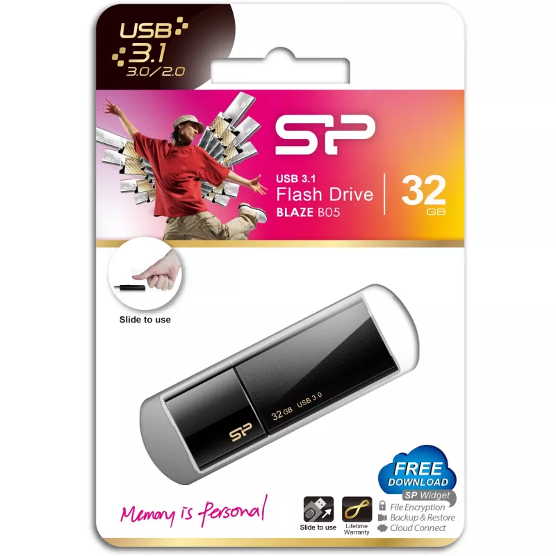 USB flash drive Silicon Power 32 GB USB Type-A 3.2 Gen 1 Blaze B05