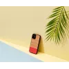 Protective mobile phone case Man and Wood for iPhone 12 mini — herringbone azalea black pattern