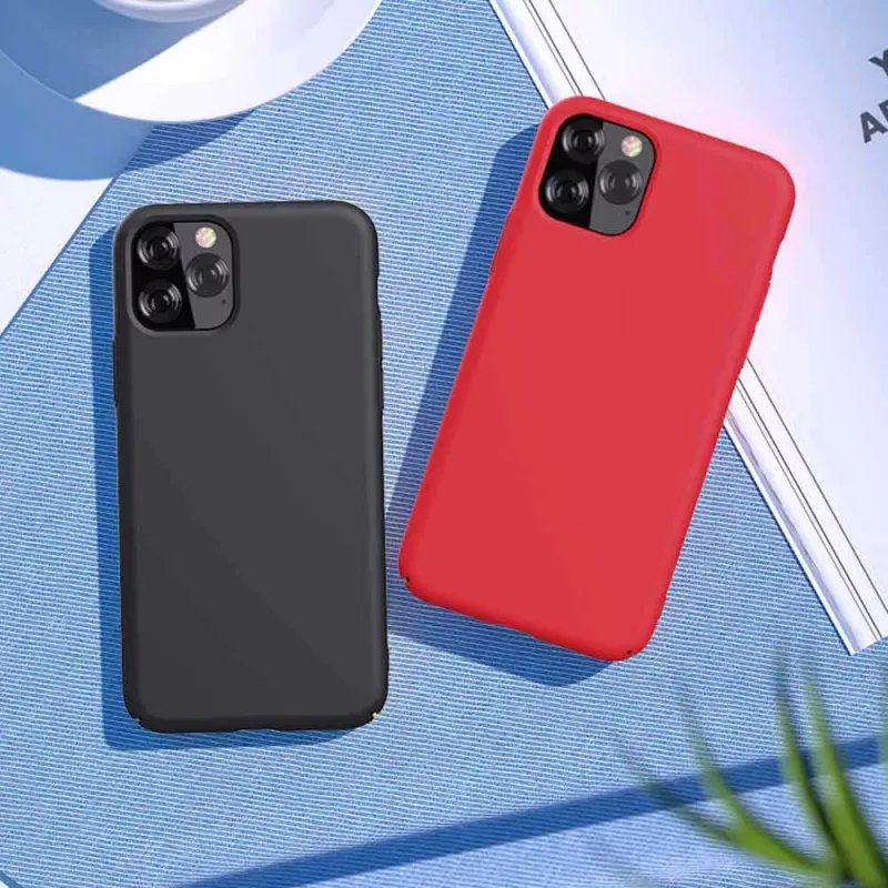 Silicone Case Devia Nature Series for iPhone 12 Pro Max — black, soft-touch protective cover