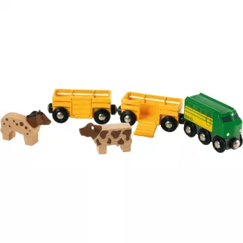 Train Ravensburger BRIO Farm Train 33404 — Countryside theme, multicolour, for ages 0.3–99