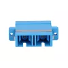 Fiber optic adapter Extralink SC/UPC Singlemode Duplex, blue, SC/UPC connectors