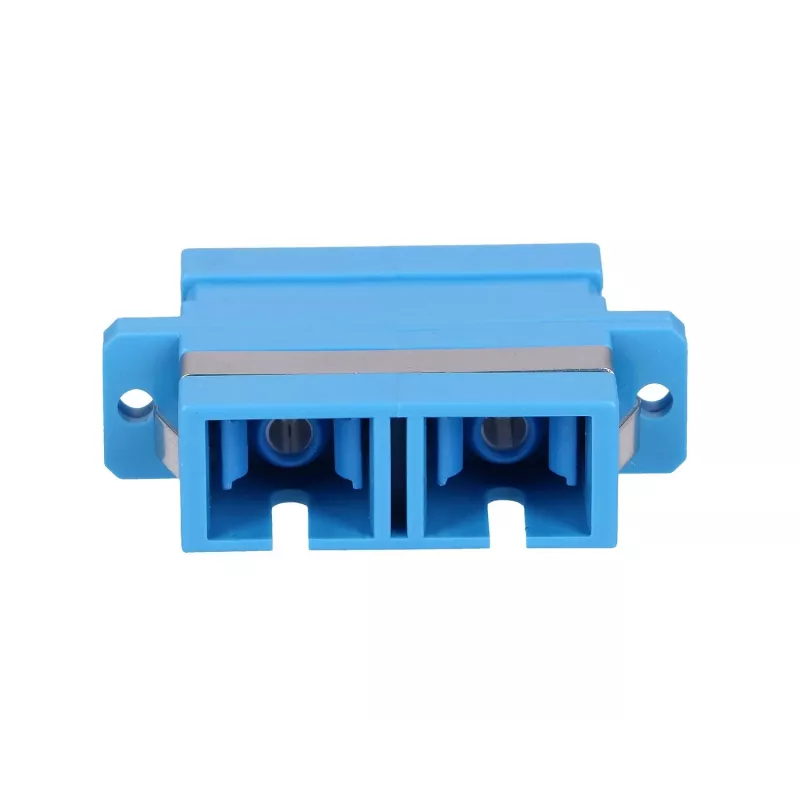 Fiber optic adapter Extralink SC/UPC Singlemode Duplex, blue, SC/UPC connectors