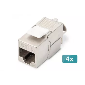 Digitus CAT 6A Keystone Module shielded toolfree Modul 4 pcs