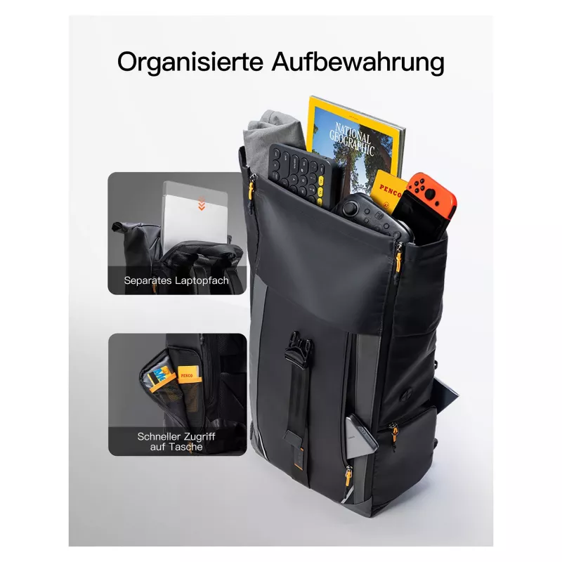 inateck notebook backpack 15,6 BP01009 black 22-26.8 L