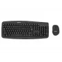 Wireless keyboard and mouse kit Tellur Basic Black — 2.4 GHz, USB receiver, compact layout