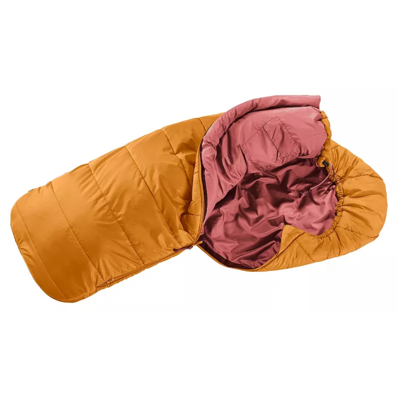 Deuter children's sleeping bag Starlight (130-170 cm) - maple-redwood