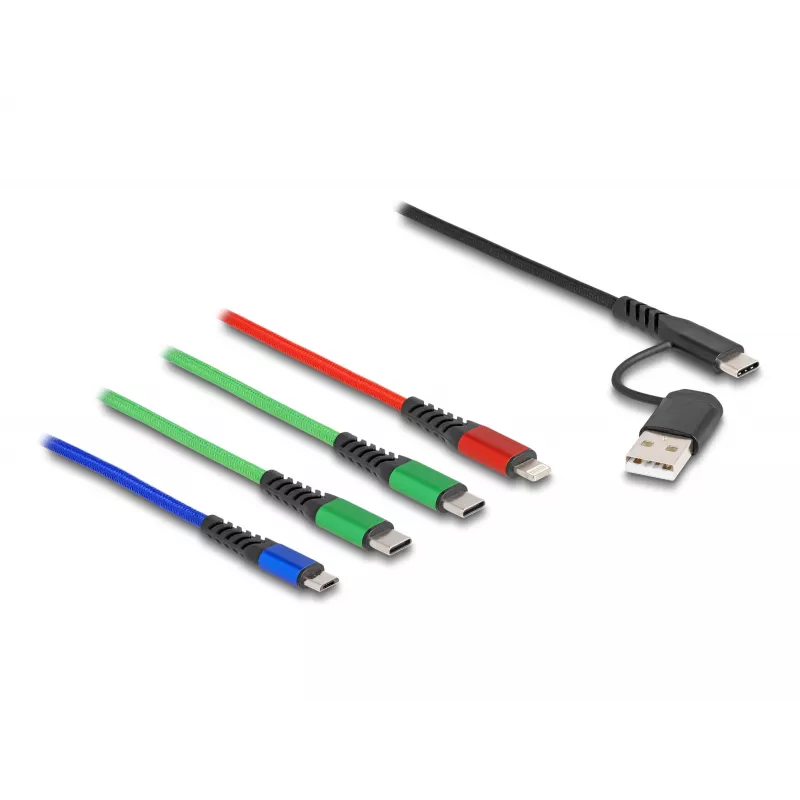 USB cable DeLOCK 87035 1.2 m USB 2.0 USB A USB C Micro USB-B Lightning