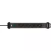 Power extension Brennenstuhl 1391030611 3 m 6 AC outlets Indoor Black Silver