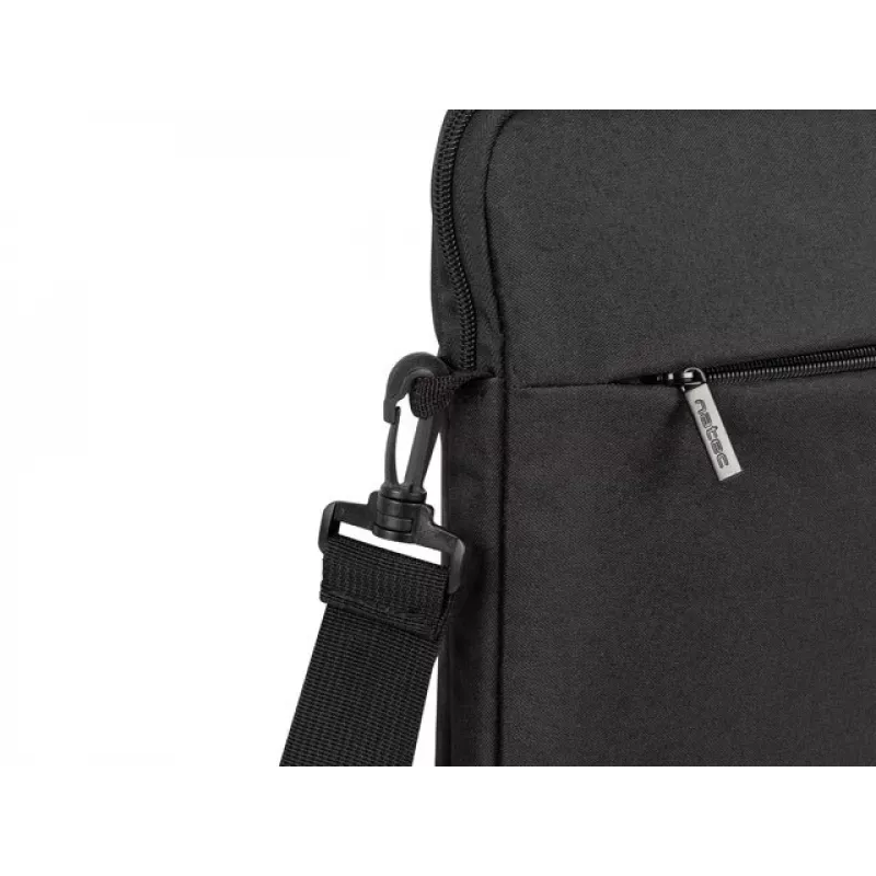 Briefcase NATEC Goa for 39.6 cm (15.6 inch) laptops, polyester, 1 chamber, shoulder strap, black