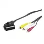 Wentronic Goobay Scart/RCA-Adapter Cable, Black, 2 m - SCART-Plug (21-Pin) > 3x RCA-Plug (50364)