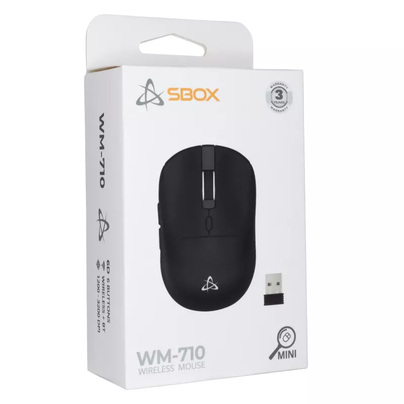 Mouse SBOX WM-710 Black Wireless