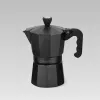 Moka pot Maestro MR-1666-3-BLACK, manual 3-cup aluminium coffee maker, 150 ml, black