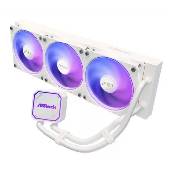 CPU cooler ASROCK Pro 360 ARGB White – 360mm AIO liquid cooler, ARGB lighting, white finish