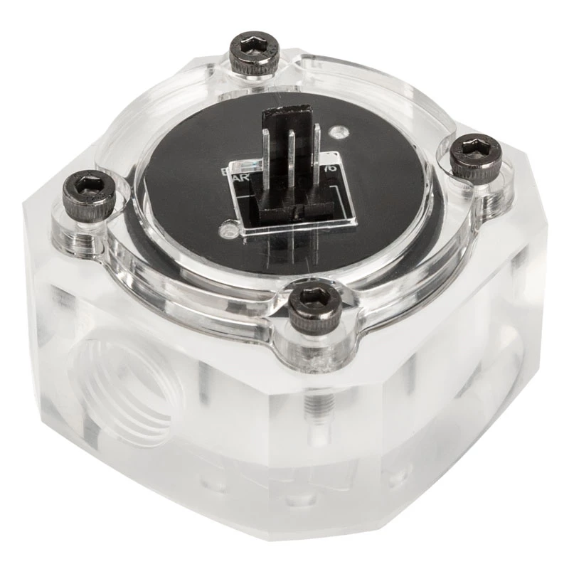 Flow Meter Barrow SLFV1-RGB ARGB acrylic inline for custom water cooling loops
