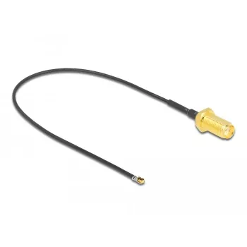 Coaxial Cable DeLOCK 12662 0.2 m SMA MHF 4L LK Black