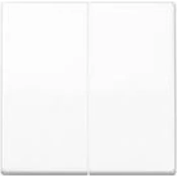 Wall plate / switch cover Jung AS102WW, plastic, screwless, single-gang