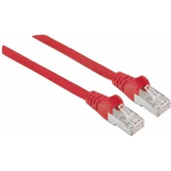 Intellinet Network Patch Cable, Cat5e, 5m, Red, CCA, SF/UTP, PVC, RJ45, Gold Plated Contacts, Snagless, Booted, Lifetime Warranty