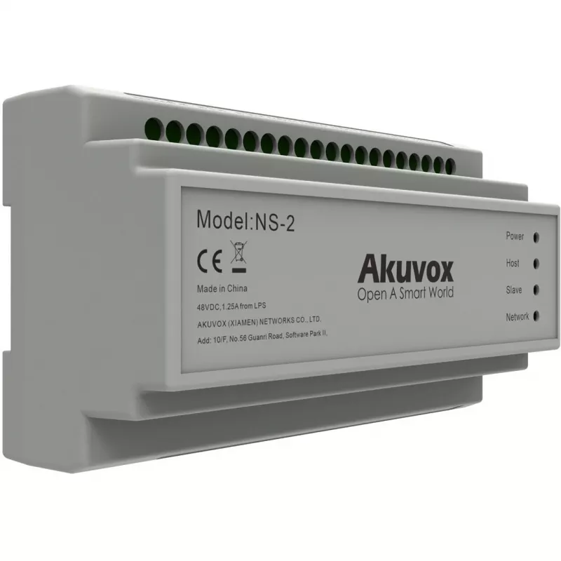 Akuvox NS-2 network switch Fast Ethernet (10/100) DIN rail Grey
