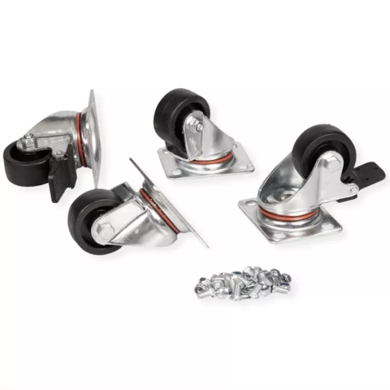 Caster Wheels ROLINE 26.21.0079 load capacity 250 kg set for equipment mobility