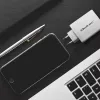 Charger QOLTEC 100W GaN USB-C Dual PD 5–20V 1.5–5A, 2×USB-C