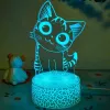 Table/Decorative LED lamp MANTA SNL119RGB RGB 3D animal-shaped light for interior decoration