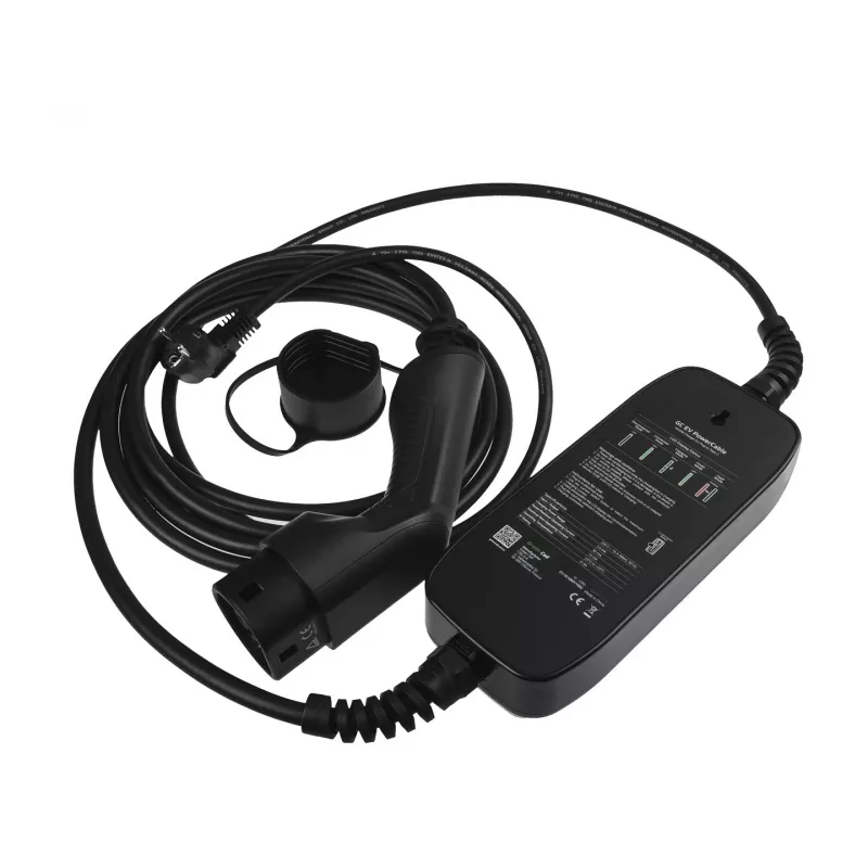 Electric Vehicle Charging Station Green Cell EV16 Black