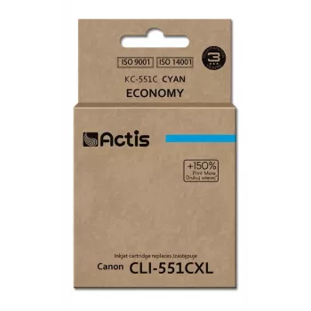 Actis KC-551C Ink (replacement for Canon CLI-551C; Standard; 12 ml; cyan)