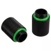 Bitspower Touchaqua Adapter straight G1/4 inch AG to G1/4 inch IG - 2-Pack, 20mm, black