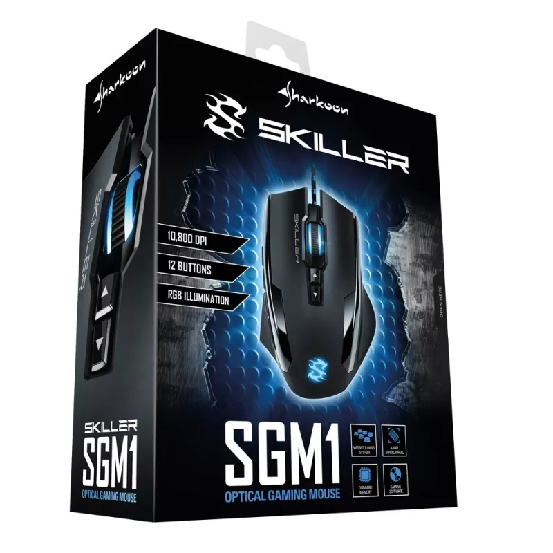 Sharkoon Skiller SGM1 mouse Gaming Right-hand USB Type-A Optical 10800 DPI