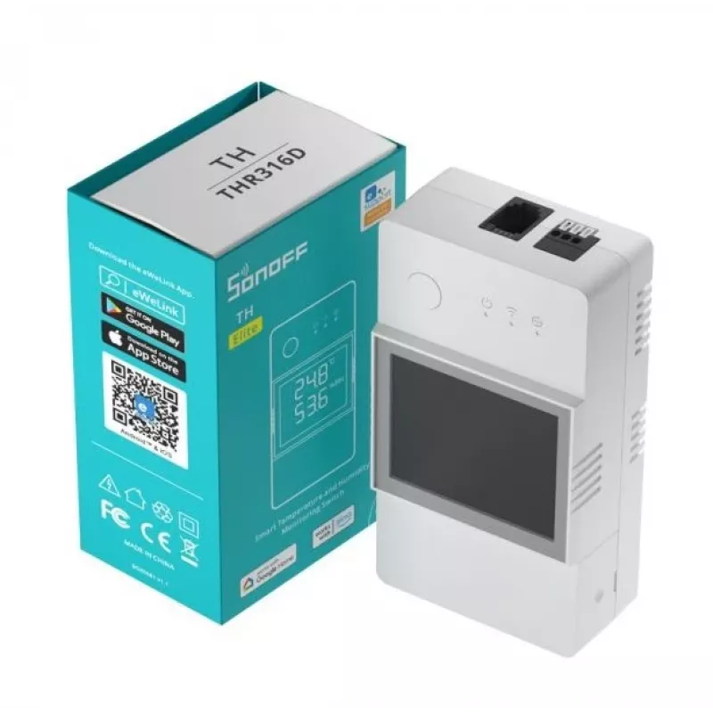 Indoor Temperature & Humidity Sensor Sonoff THR316D