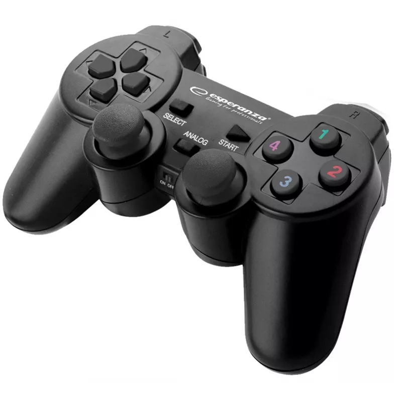 Esperanza EGG108K Gaming Controller Black USB 2.0 Gamepad Analogue / Digital PC, Playstation 3