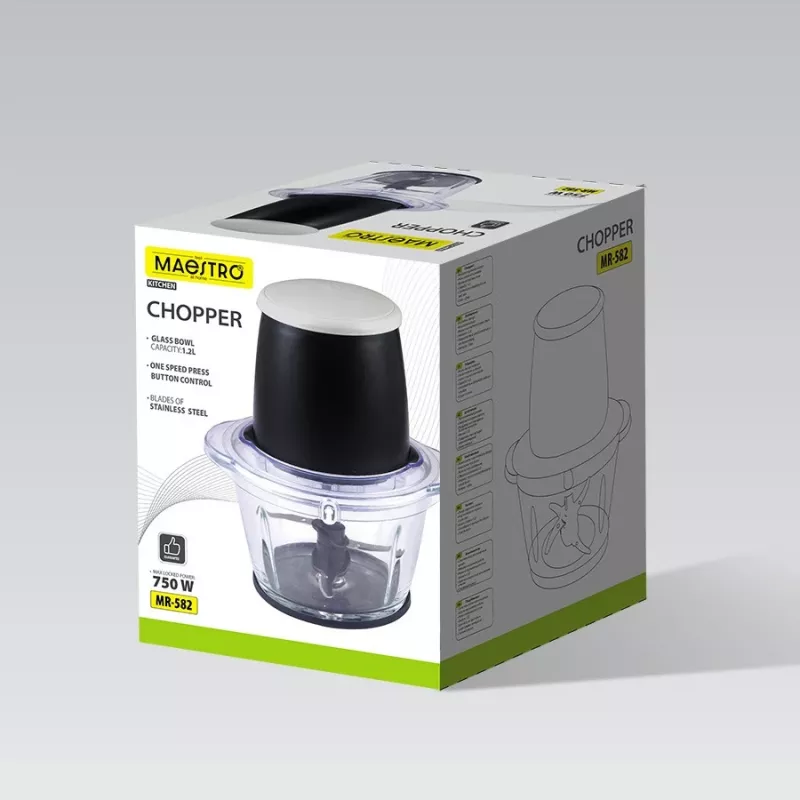 Maestro food chopper MR-582 750W electric countertop chopper