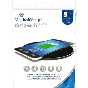 Mobile device charger MediaRange MRMA118 USB Wireless Fast charging Black