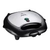 Sandwich maker Tefal Break Time SW6148 — 2-sandwich, removable non-stick plates, cord storage, black/grey