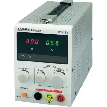 Laboratory DC Power Supply Basetech BT-153 0–15 V, 0–3 A