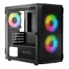 Computer Case Logic Concept Portos Mini ARGB Micro ATX Black