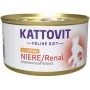 Wet cat food KATTOVIT Niere/Renal Chicken 185 g — veterinary renal diet, adult cats, 185 g can