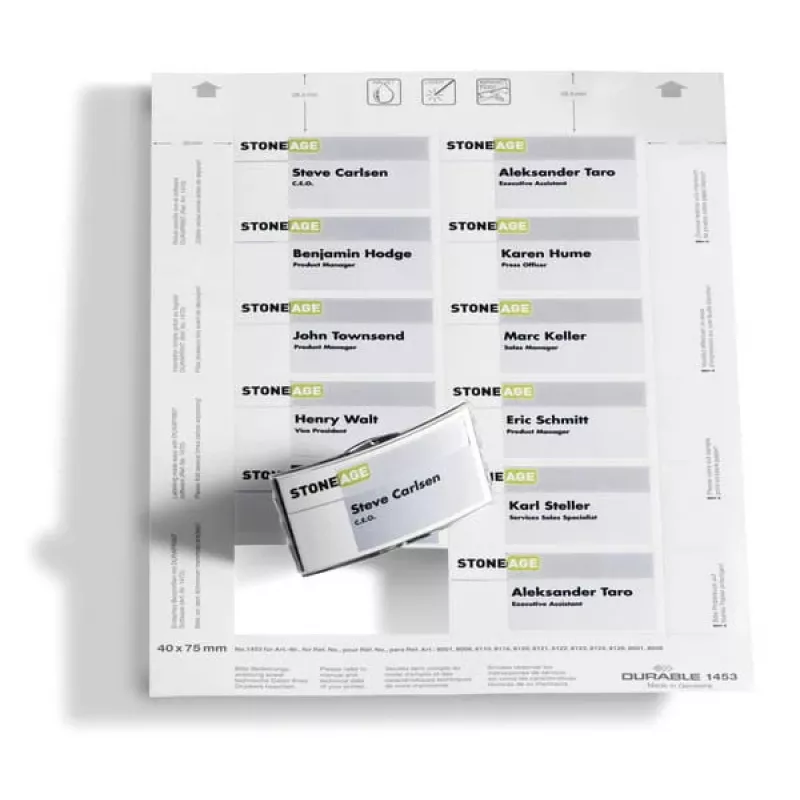 Name Badge Inserts Durable 1453-02