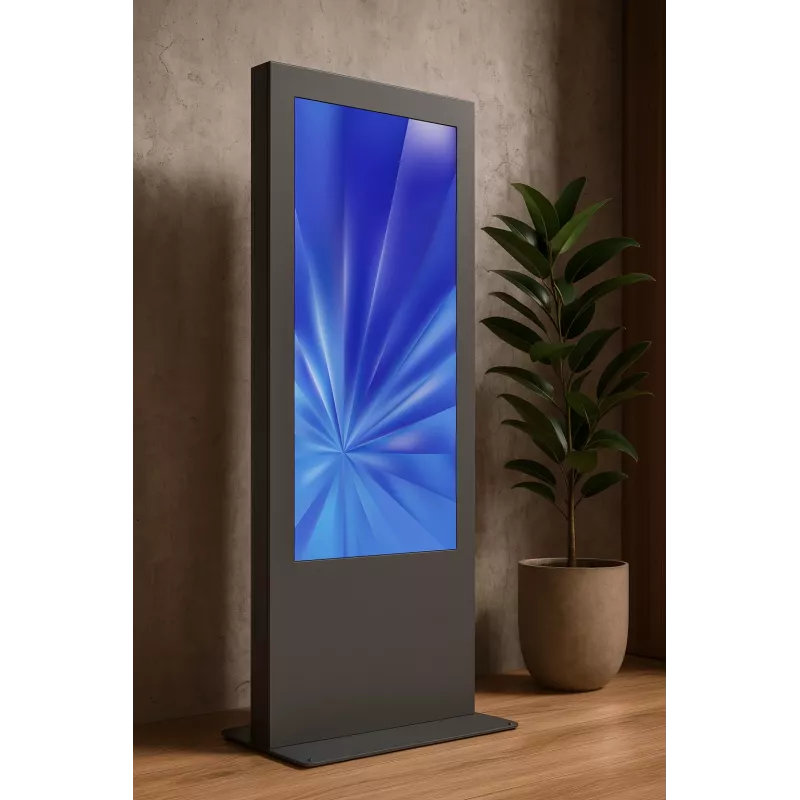 Floorstanding kiosk EDBAK IDS09.55 55 inch Black – freestanding display stand for 55 inch screens