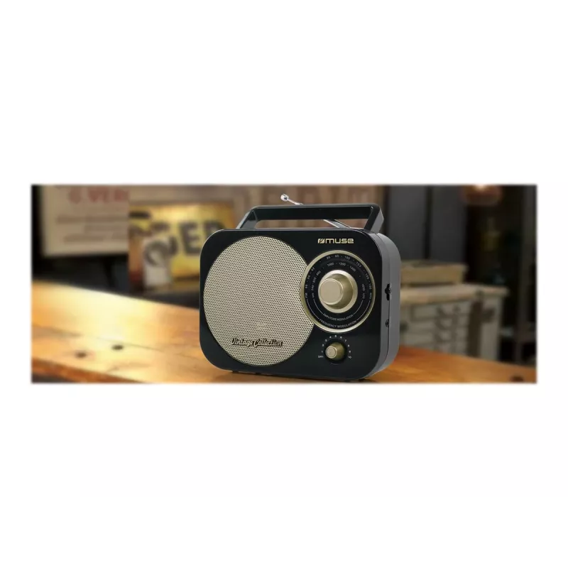 Muse | M-055RB | AUX in | Black/Gold | Portable radio