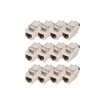Network Cable DIGITUS CAT 8.1 Keystone Module Shielded Tool-Free Connection - 12 pcs