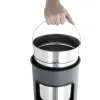 Trash Can Durable 333023 17 L Round Metal Silver