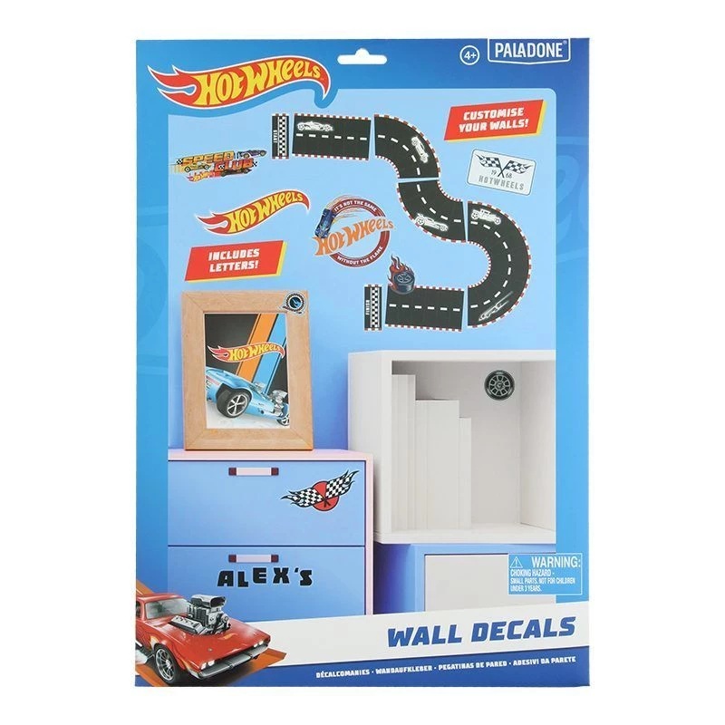 Wall decals Paladone Hot Wheels Personalisation PP13745HW — decorative self-adhesive stickers for kids' rooms