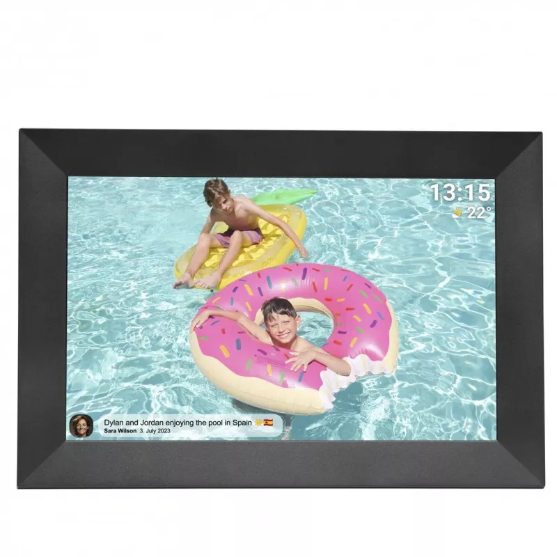 Denver PFF-1024BMK2 digital photo frame Black 25.6 cm (10.1) Touchscreen Wi-Fi