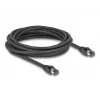 Delock - Network Cable - RJ-45 (M) to RJ-45 (M) - 5,0m - 7,5 mm - S/FTP - CAT 8,1 - Halogen-Free, Snagless, to 40 Gbps Data Transfer Rate - Black (80236)