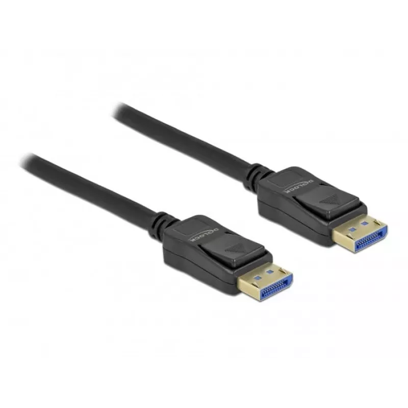 Delock - DisplayPort-Cable - DisplayPort (M) to DisplayPort (M) - DisplayPort 2,0 - 1,0m - Supports 10K 60 Hz (10,240 x 4320) - Black (80261)