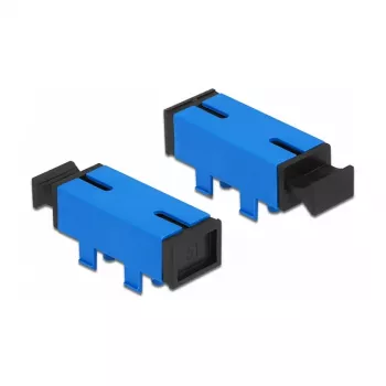 LWL Coupling for PCB SC Simplex Socket to SC Simplex Socket Singlemode Blue