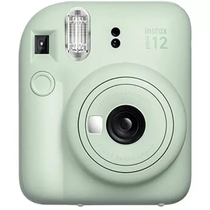 Instant camera Fujifilm Instax Mini 12 Green — picture 86x54 mm, film 62x46 mm, 60 mm equiv. focal length