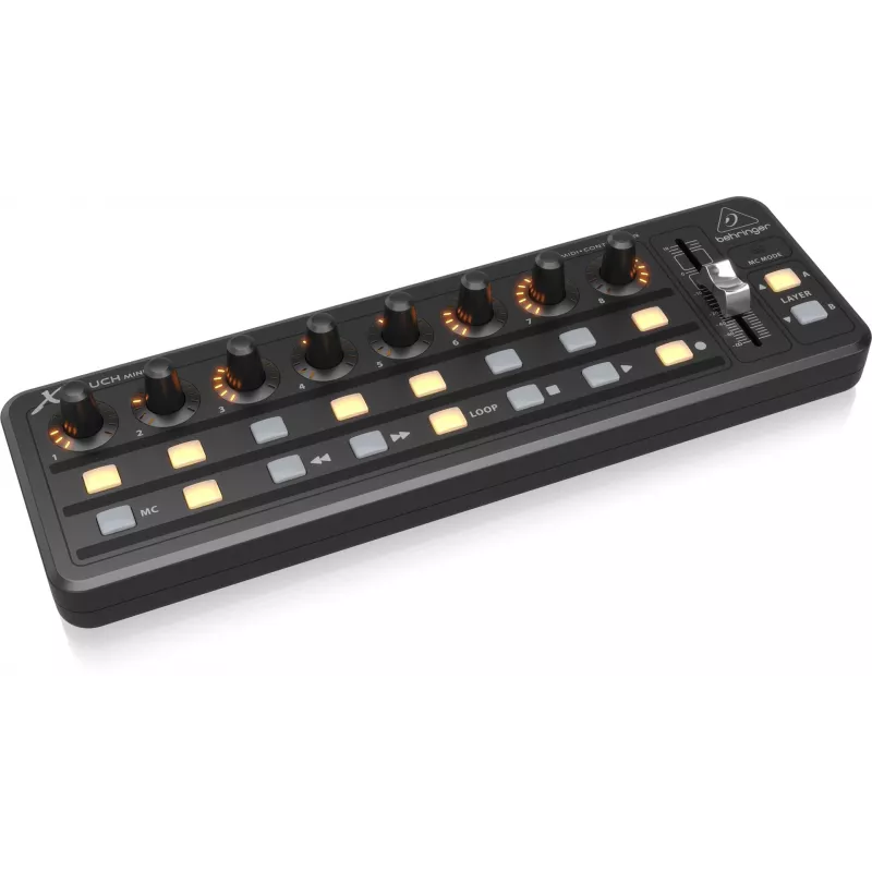 MIDI Keyboard USB Behringer X-TOUCH MINI Control type Buttons Rotary Slider Knobs
